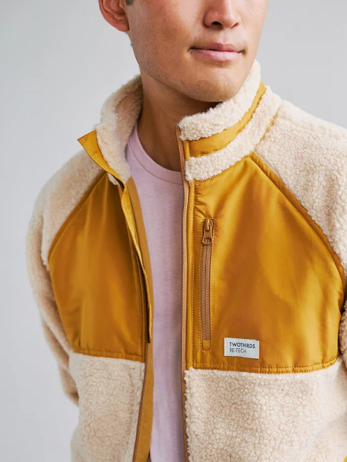 Men Jackets Men 8211 Leleuvia 8211 EcruMustard TWOTHIRDS Jackets