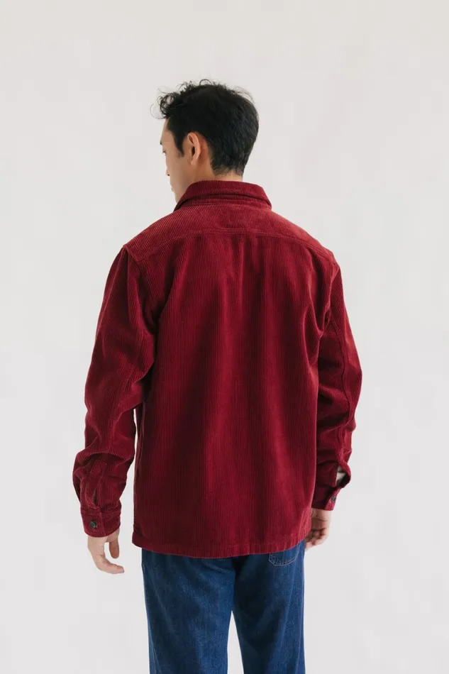 Men Jackets Men 8211 Roxby 8211 Wine TWOTHIRDS Shirts