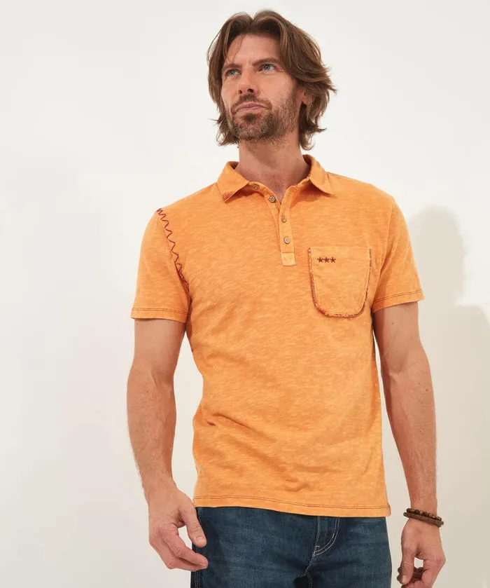 Men Joe Browns Care Free Polo Shirt Orange