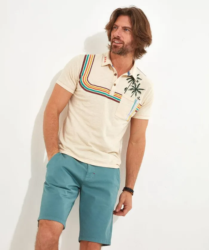 Men Joe Browns Nostalgia Polo Shirt Cream Men Joe Browns Nostalgia Polo Shirt Cream