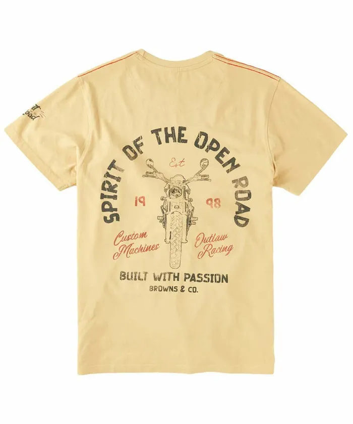 Men Joe Browns Open Road Tee Caramel Men Joe Browns Open Road Tee Caramel