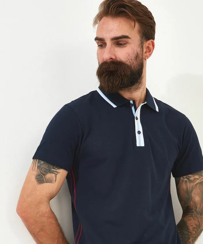 Men Joe Browns Remarkable Rib Polo Shirt Navy
