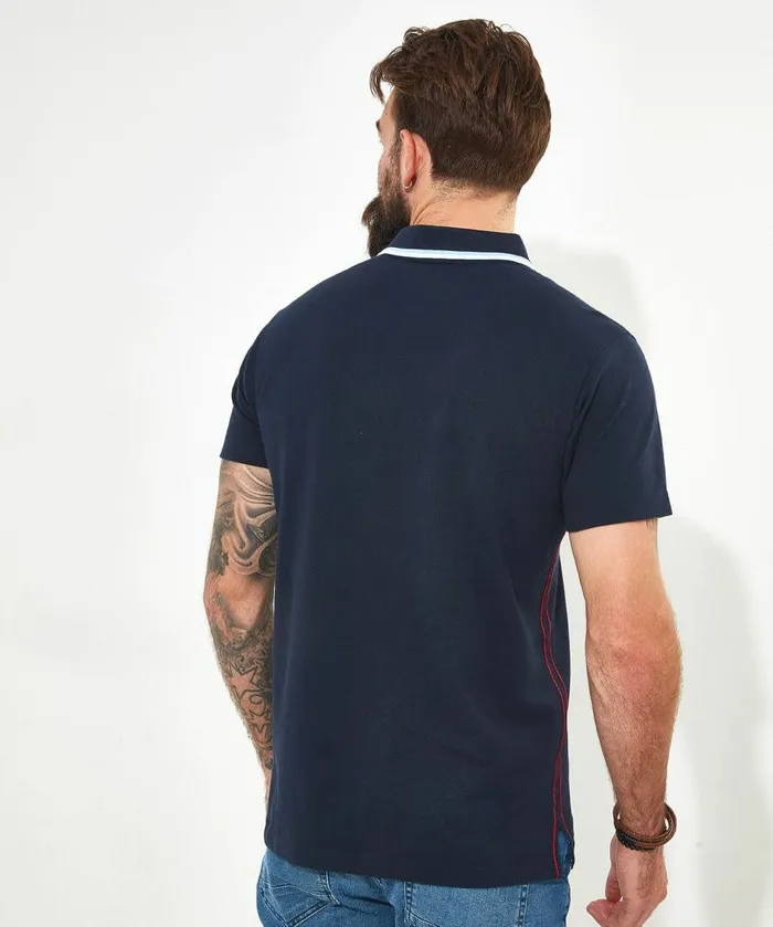 Men Joe Browns Remarkable Rib Polo Shirt Navy Men Joe Browns Remarkable Rib Polo Shirt Navy
