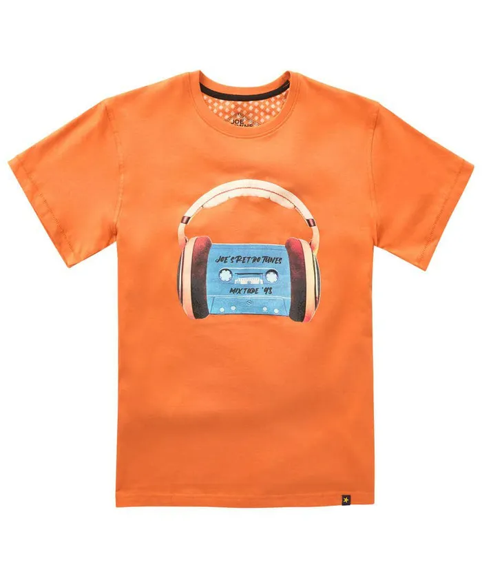 Men Joe Browns Retro Tunes Tee Orange