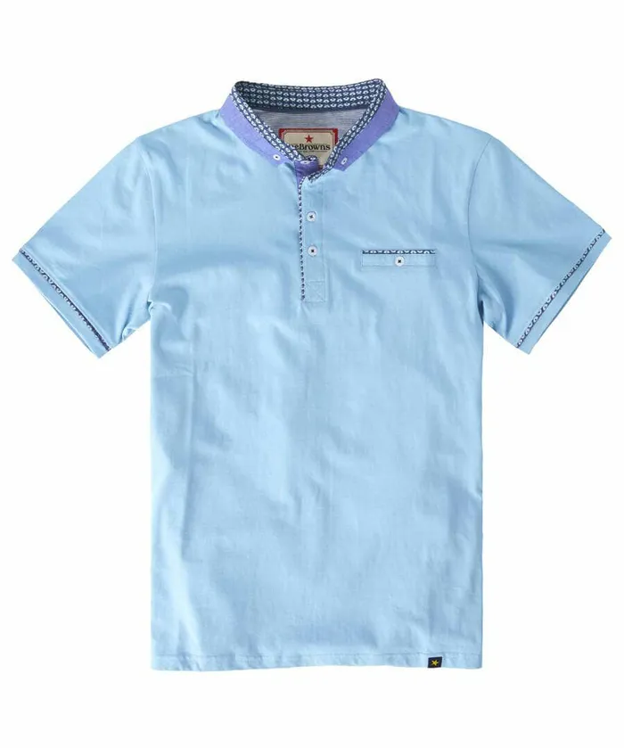 Men Joe Browns Sensational Smart Polo Shirt Pale Blue Men Joe Browns Sensational Smart Polo Shirt Pale Blue