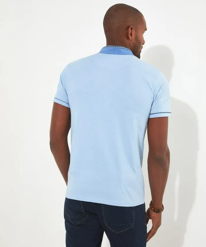 Men Joe Browns Sensational Smart Polo Shirt Pale Blue Men Joe Browns Sensational Smart Polo Shirt Pale Blue