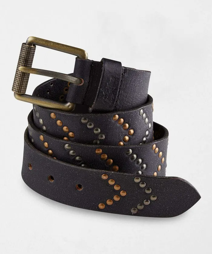 Men Joe Browns Super Studded Leather Belt Black Men Joe Browns Super Studded Leather Belt Black