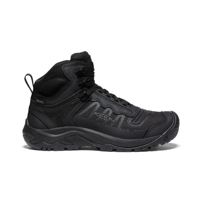 Men KEEN Boots Black Work Boots Soft Toe 8211 Reno Mid KBF WP