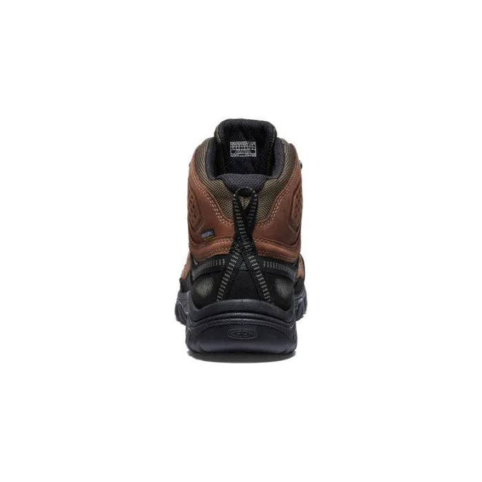Men KEEN Boots Targhee IV Mid Height Waterproof BisonBlack Leather Hiking Boot Men KEEN Boots Targhee IV Mid Height Waterproof BisonBlack Leather Hiking Boot