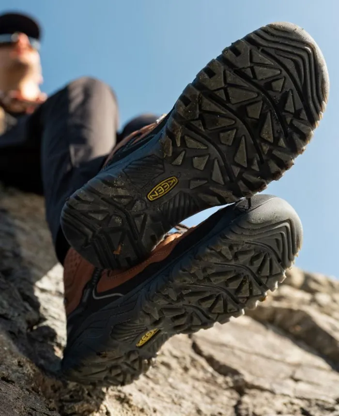 Men KEEN Boots Targhee IV Mid Height Waterproof BisonBlack Leather Hiking Boot Men KEEN Boots Targhee IV Mid Height Waterproof BisonBlack Leather Hiking Boot