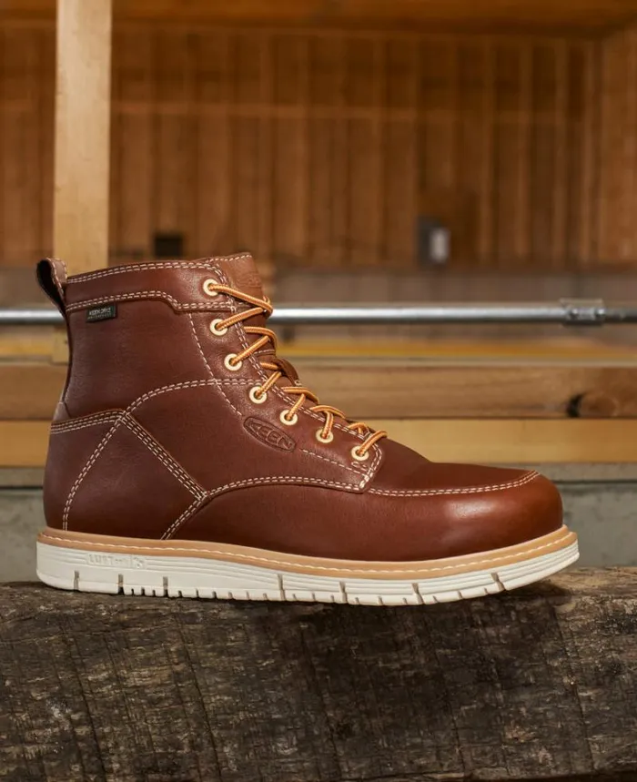 Men KEEN Casual Waterproof Soft Toe Work Boots 8211 San Jose 6quot Men KEEN Casual Waterproof Soft Toe Work Boots 8211 San Jose 6quot