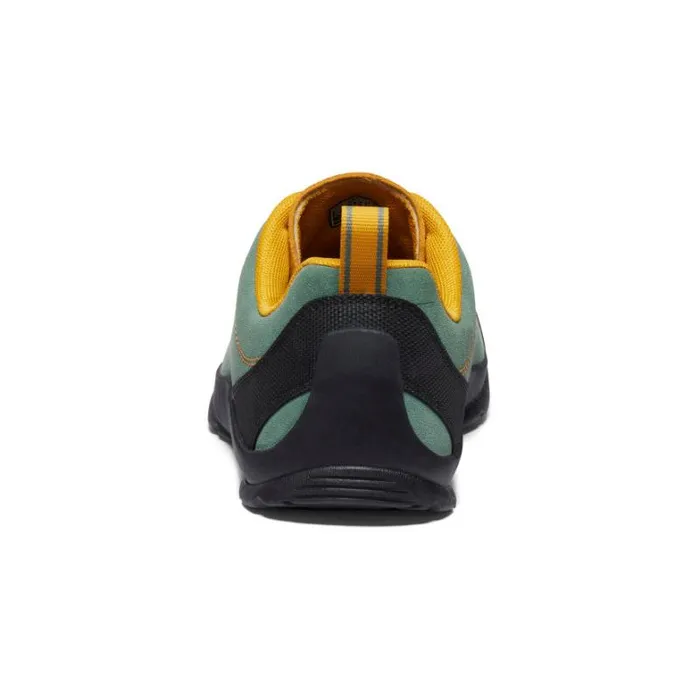 Men KEEN Shoes Jasper Dark ForestGolden Yellow Leather Shoe Men KEEN Shoes Jasper Dark ForestGolden Yellow Leather Shoe