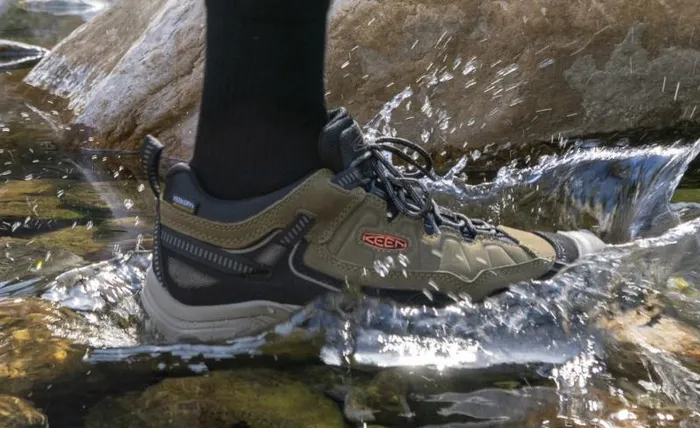 Men KEEN Shoes Targhee IV Waterproof Steel GreyAntique Moss Leather Hiking Shoe Men KEEN Shoes Targhee IV Waterproof Steel GreyAntique Moss Leather Hiking Shoe