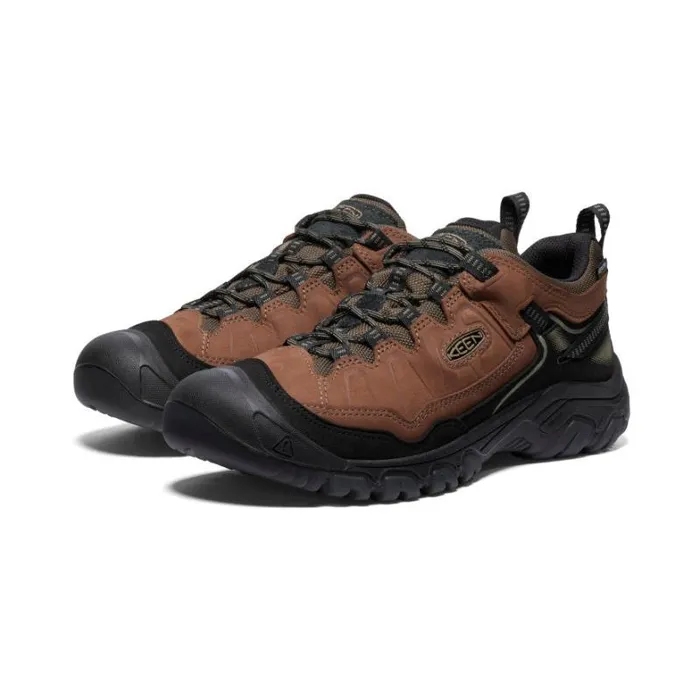 Men KEEN Shoes Targhee IV Waterproof Wide Brown Leather Hiking Shoe Men KEEN Shoes Targhee IV Waterproof Wide Brown Leather Hiking Shoe