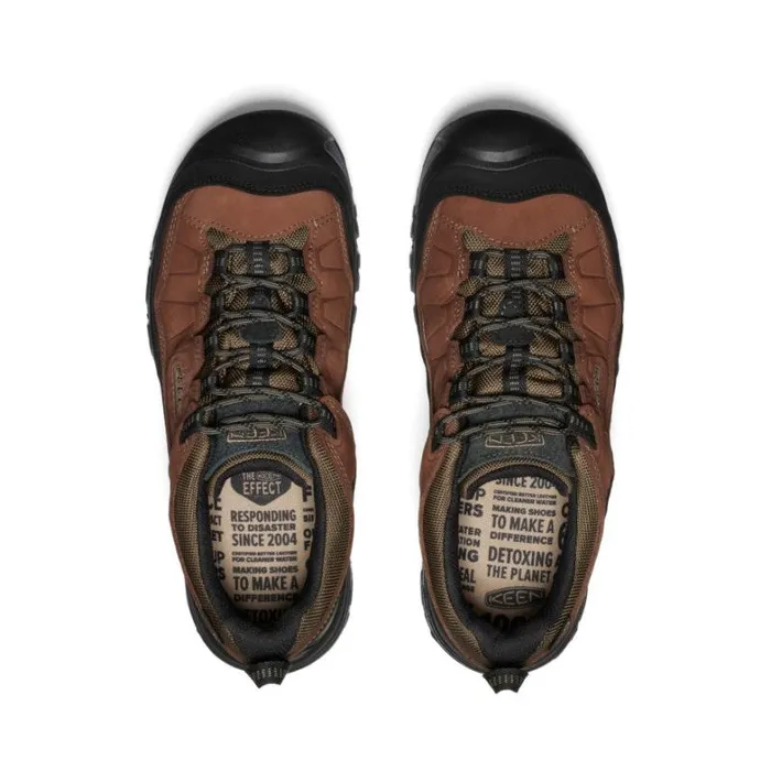 Men KEEN Shoes Targhee IV Waterproof Wide Brown Leather Hiking Shoe Men KEEN Shoes Targhee IV Waterproof Wide Brown Leather Hiking Shoe
