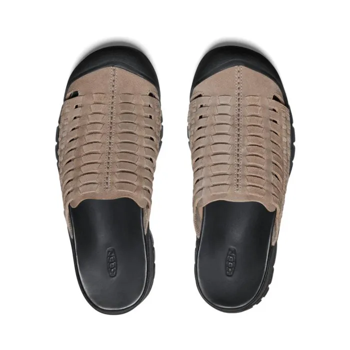 Men KEEN SlipOns San Juan II Taupe GrayBlack Leather Sandal Men KEEN SlipOns San Juan II Taupe GrayBlack Leather Sandal