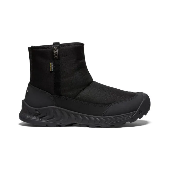 Men KEEN Winter Hood NXIS Pull On Waterproof Black Boot