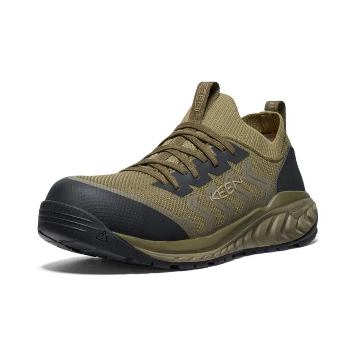 Men KEEN Work Boots and Shoes Arvada Shift CarbonFiber Toe Martini OliveBlack Work Slipon Men KEEN Work Boots and Shoes Arvada Shift CarbonFiber Toe Martini OliveBlack Work Slipon
