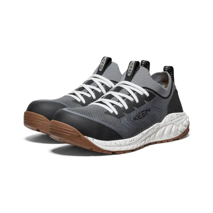 Men KEEN Work Boots and Shoes Arvada Shift CarbonFiber Toe Steel GreyGum Work Slipon Men KEEN Work Boots and Shoes Arvada Shift CarbonFiber Toe Steel GreyGum Work Slipon