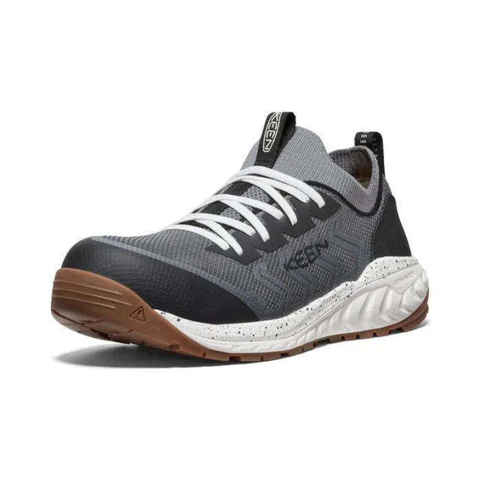Men KEEN Work Boots and Shoes Arvada Shift CarbonFiber Toe Steel GreyGum Work Slipon Men KEEN Work Boots and Shoes Arvada Shift CarbonFiber Toe Steel GreyGum Work Slipon