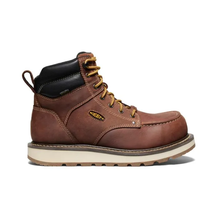 Men KEEN Work Boots and Shoes Cincinnati 6quot Waterproof CarbonFiber Toe Work Boot