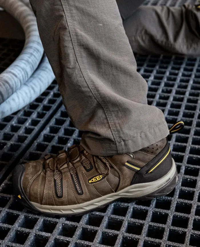 Men KEEN Work Boots and Shoes Flint II Boot Steel Toe Cascade BrownGolden Rod Men KEEN Work Boots and Shoes Flint II Boot Steel Toe Cascade BrownGolden Rod