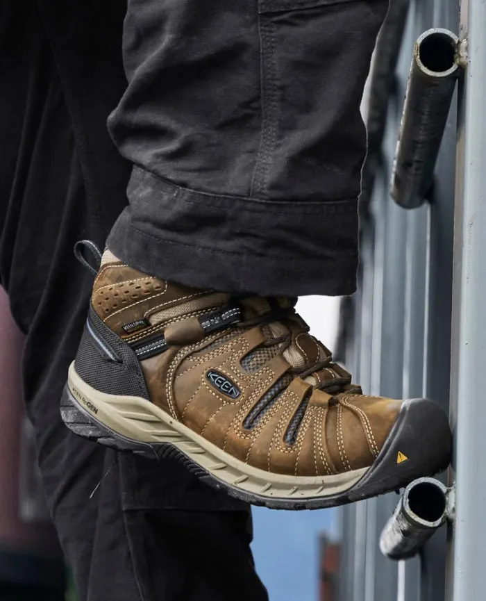 Men KEEN Work Boots and Shoes Flint II Waterproof Boot Steel Toe Cascade BrownOrion Blue Men KEEN Work Boots and Shoes Flint II Waterproof Boot Steel Toe Cascade BrownOrion Blue
