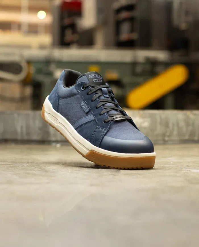 Men KEEN Work Boots and Shoes Kenton CarbonFiber Toe Naval AcademyGum Leather Work Sneaker Men KEEN Work Boots and Shoes Kenton CarbonFiber Toe Naval AcademyGum Leather Work Sneaker