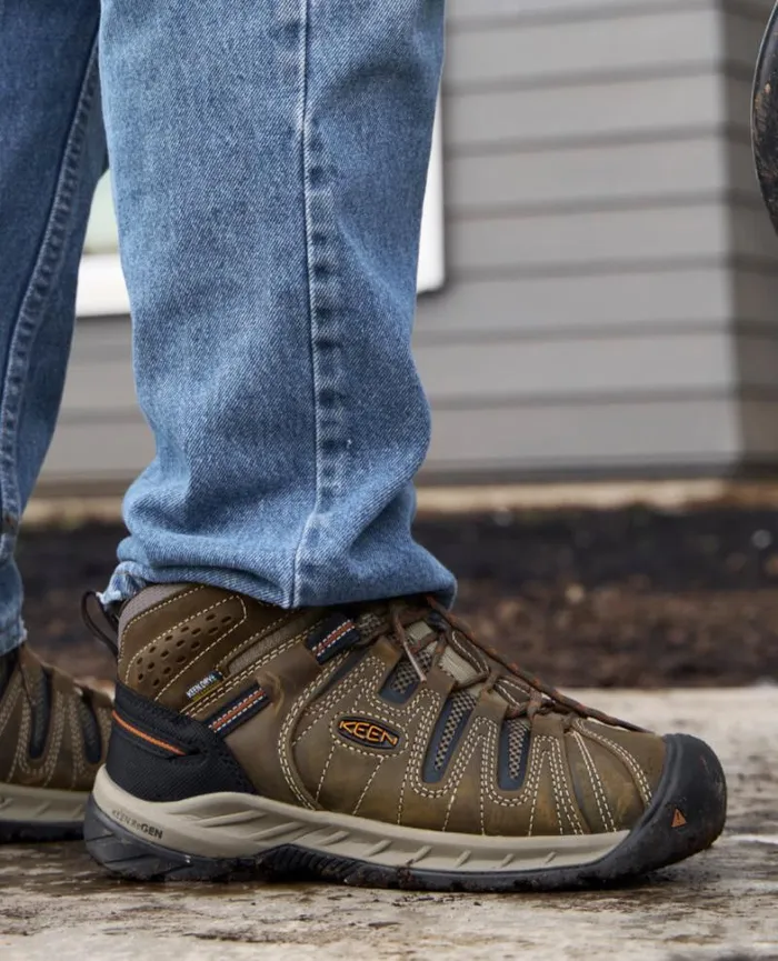 Men KEEN Work Boots and Shoes Soft Toe Waterproof Work Boots 8211 Flint II Men KEEN Work Boots and Shoes Soft Toe Waterproof Work Boots 8211 Flint II
