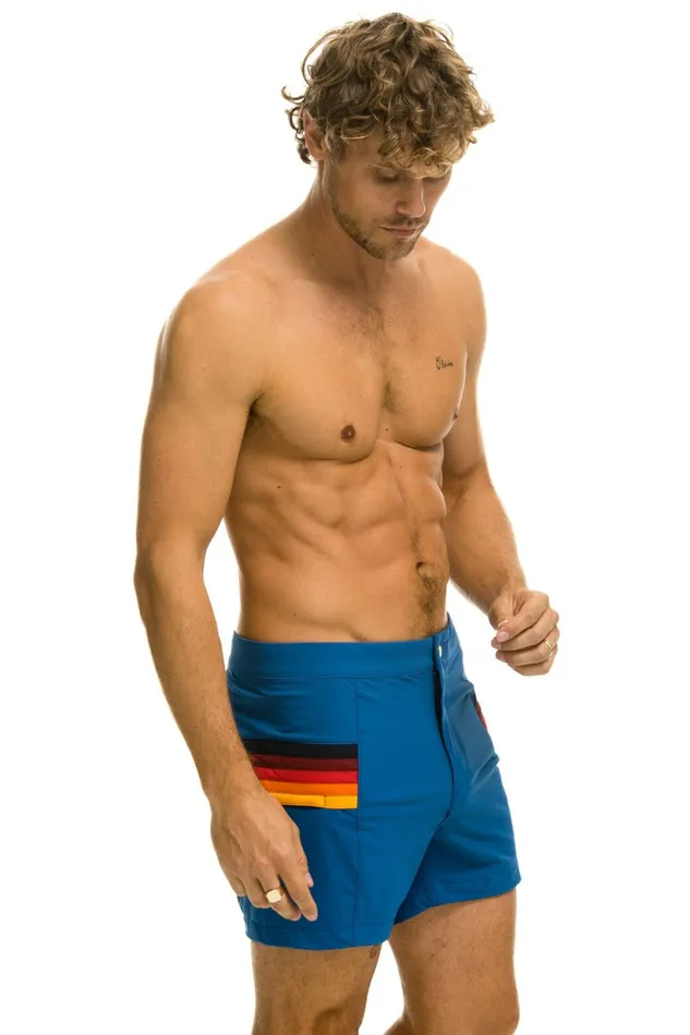 Men MEN039S HORIZONTAL 5 STRIPE FLEX SHORTS 8211 SEA Aviator Nation Shorts Men MEN039S HORIZONTAL 5 STRIPE FLEX SHORTS 8211 SEA Aviator Nation Shorts