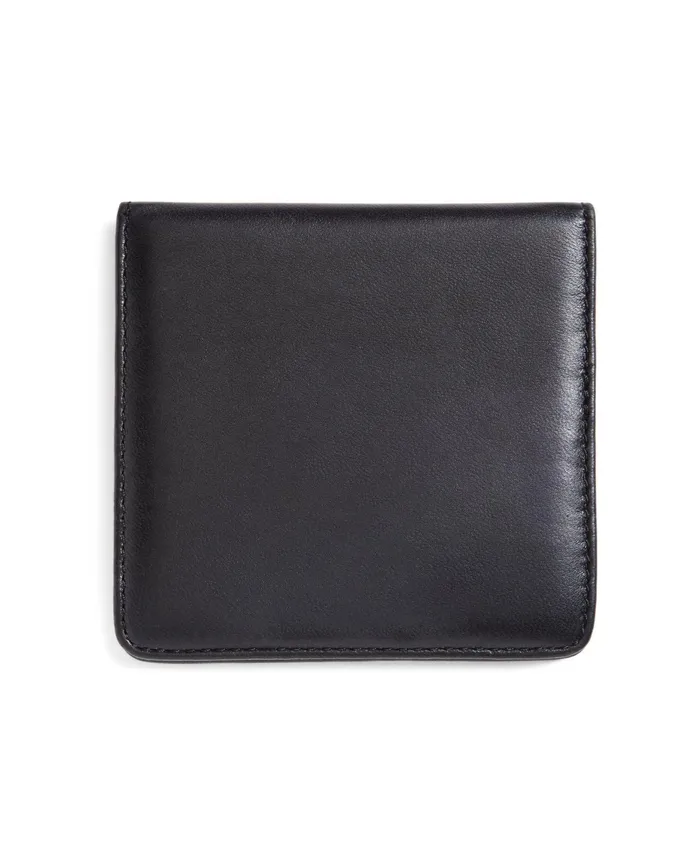 Men Metallic Collar Stays With Nappa Leather Case Silver Brooks Brothers Shirt Accessories