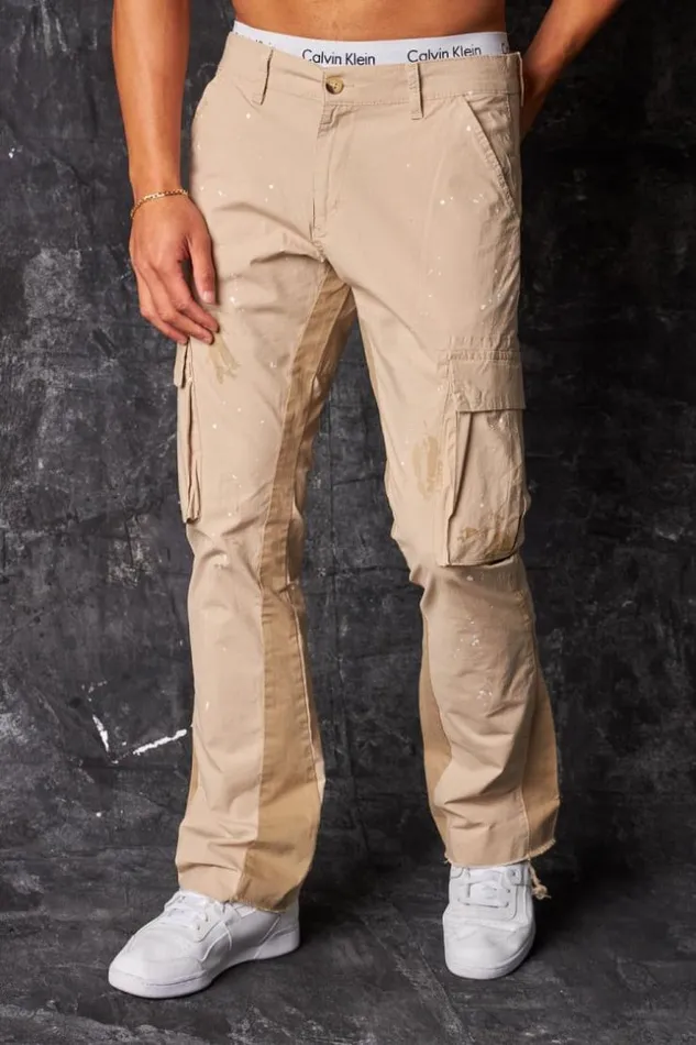 Men Pantalon Cargo Tach Beige Beige Brentiny Paris Pants