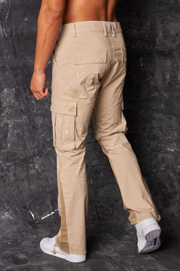 Men Pantalon Cargo Tach Beige Beige Brentiny Paris Pants