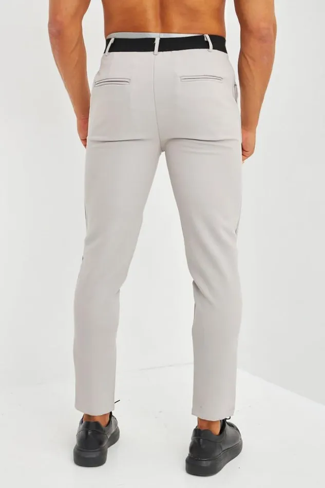 Men Pantalon De Costume Homme Gris Grey Brentiny Paris Pants