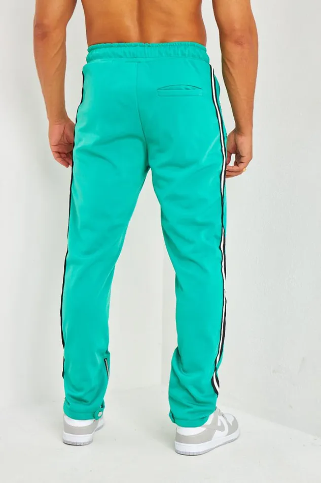 Men Pantalon De Jogging Vert Satin Bandes Et Zips Green Brentiny Paris Jogging Bottoms Men Pantalon De Jogging Vert Satin Bandes Et Zips Green Brentiny Paris Jogging Bottoms