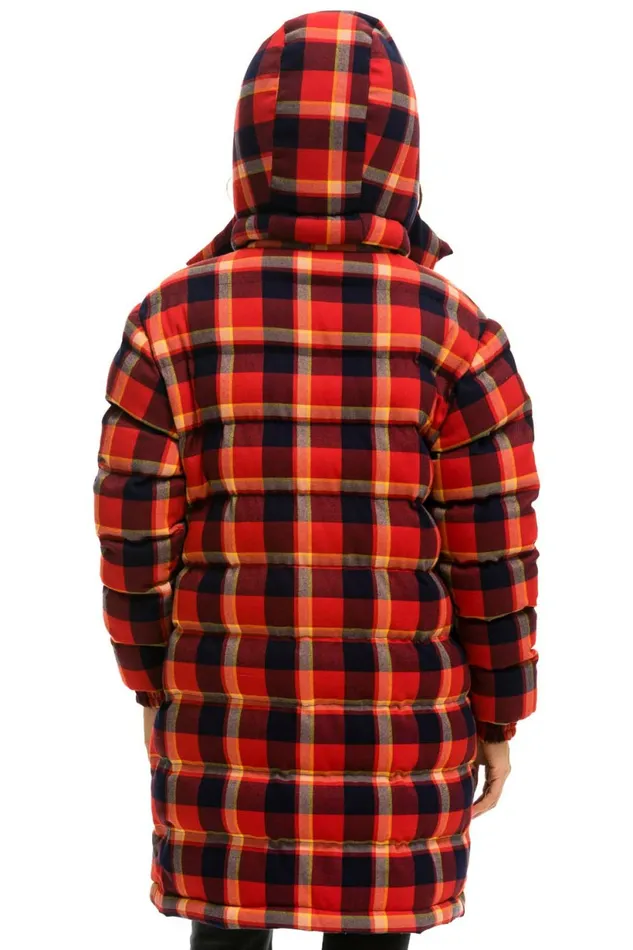 Men PLAID UNISEX LONG TREKKER JACKET 8211 RUGBY PLAID Aviator Nation Outerwear Men PLAID UNISEX LONG TREKKER JACKET 8211 RUGBY PLAID Aviator Nation Outerwear