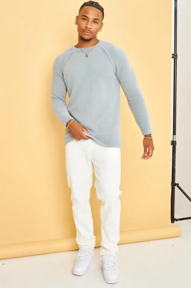 Men Pull Gris En Laine Col Rond Grey Brentiny Paris Sweatshirts and Pullovers Men Pull Gris En Laine Col Rond Grey Brentiny Paris Sweatshirts and Pullovers