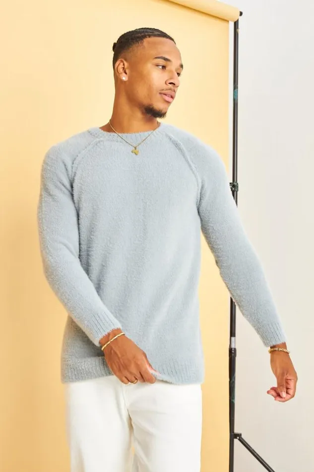 Men Pull Gris En Laine Col Rond Grey Brentiny Paris Sweatshirts and Pullovers Men Pull Gris En Laine Col Rond Grey Brentiny Paris Sweatshirts and Pullovers