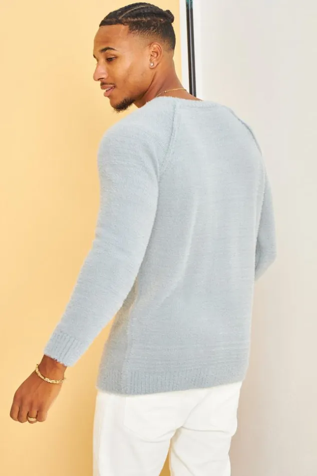 Men Pull Gris En Laine Col Rond Grey Brentiny Paris Sweatshirts and Pullovers Men Pull Gris En Laine Col Rond Grey Brentiny Paris Sweatshirts and Pullovers