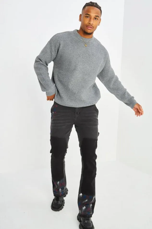 Men Pull Gris En Laine Col Rond Grey Brentiny Paris Sweatshirts and Pullovers Men Pull Gris En Laine Col Rond Grey Brentiny Paris Sweatshirts and Pullovers