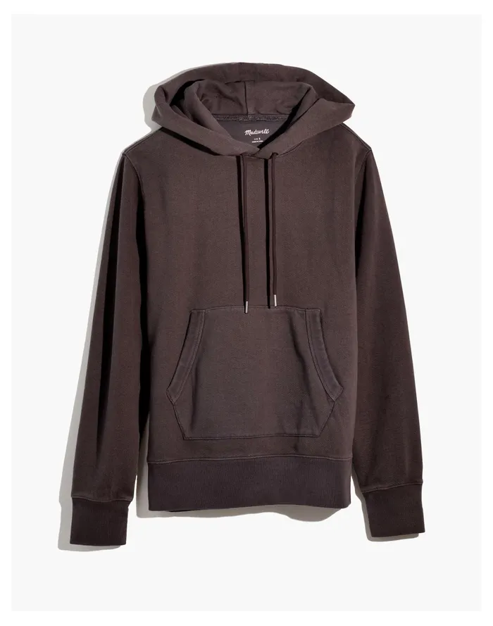 Men Pullover Hoodie Sweatshirt Black Coal Madewell Sweatshirts and Sweatpants