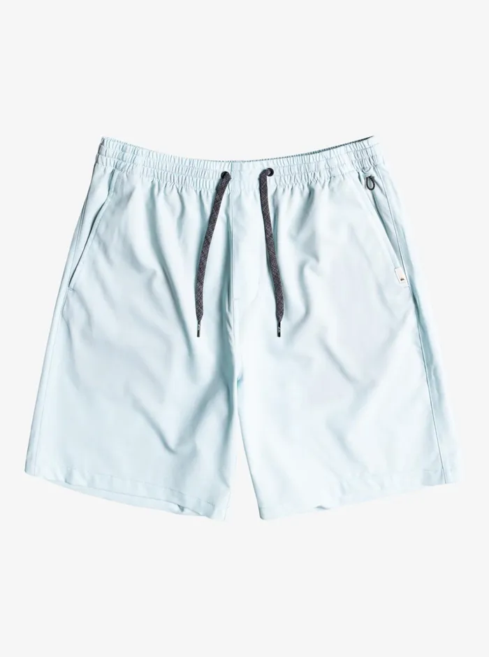 Men Quiksilver Boardshorts Ocean Elastic Waist 18034 Amphibian Shorts Iced Aqua