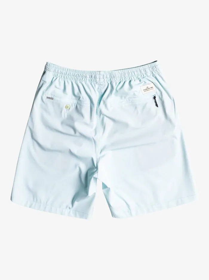 Men Quiksilver Boardshorts Ocean Elastic Waist 18034 Amphibian Shorts Iced Aqua Men Quiksilver Boardshorts Ocean Elastic Waist 18034 Amphibian Shorts Iced Aqua