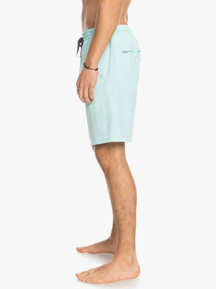 Men Quiksilver Boardshorts Ocean Elastic Waist 18034 Amphibian Shorts Iced Aqua Men Quiksilver Boardshorts Ocean Elastic Waist 18034 Amphibian Shorts Iced Aqua
