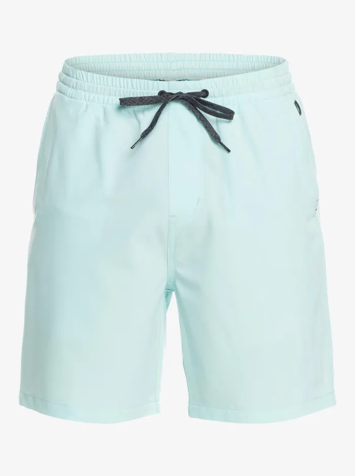 Men Quiksilver Boardshorts Ocean Elastic Waist 18034 Amphibian Shorts Iced Aqua Men Quiksilver Boardshorts Ocean Elastic Waist 18034 Amphibian Shorts Iced Aqua