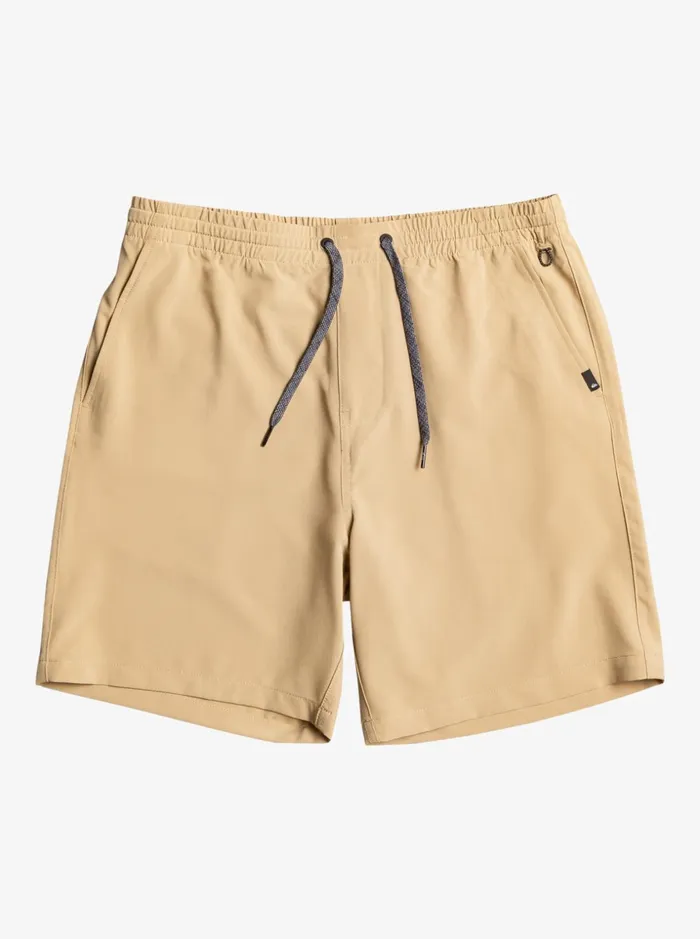 Men Quiksilver Boardshorts Ocean Elastic Waist 18034 Amphibian Shorts Plage