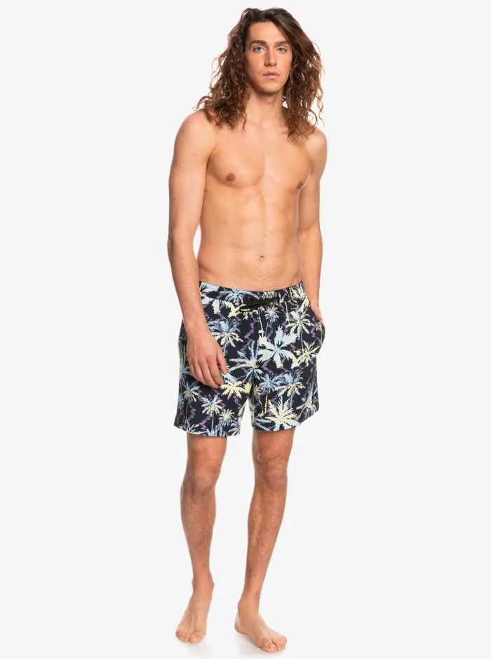 Men Quiksilver Boardshorts Ocean Mix 17034 Volleys Black Men Quiksilver Boardshorts Ocean Mix 17034 Volleys Black