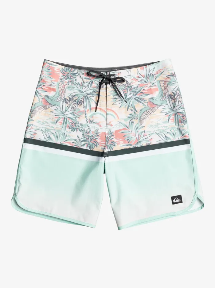 Men Quiksilver Boardshorts Surfsilk Division Scallop 19034 Boardshorts Sky Blue