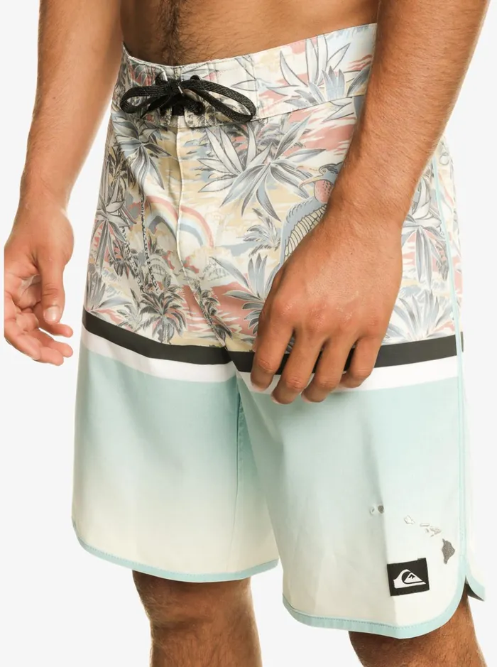 Men Quiksilver Boardshorts Surfsilk Division Scallop 19034 Boardshorts Sky Blue Men Quiksilver Boardshorts Surfsilk Division Scallop 19034 Boardshorts Sky Blue