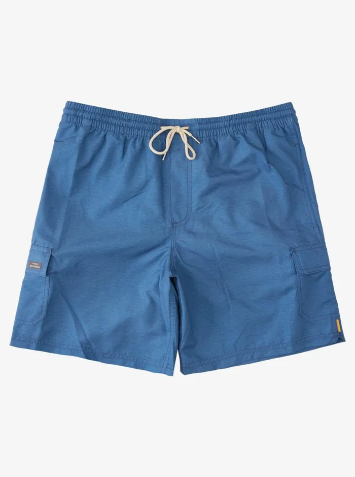 Men Quiksilver Boardshorts Waterman Balance 18034 Volleys Ensign Blue Heather